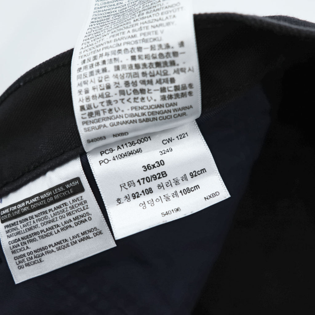 Levi Strauss cargo work pants, size L, black canvas, wide fit, workwear fit, duck fabric, A1136-0001
