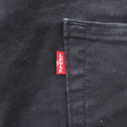 Levi Strauss cargo work pants, size L, black canvas, wide fit, workwear fit, duck fabric, A1136-0001