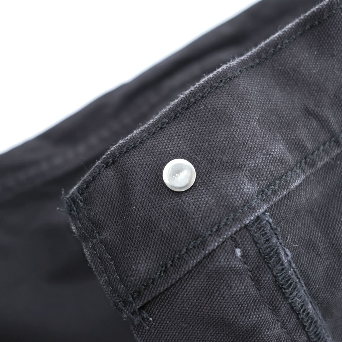 Levi Strauss cargo work pants, size L, black canvas, wide fit, workwear fit, duck fabric, A1136-0001