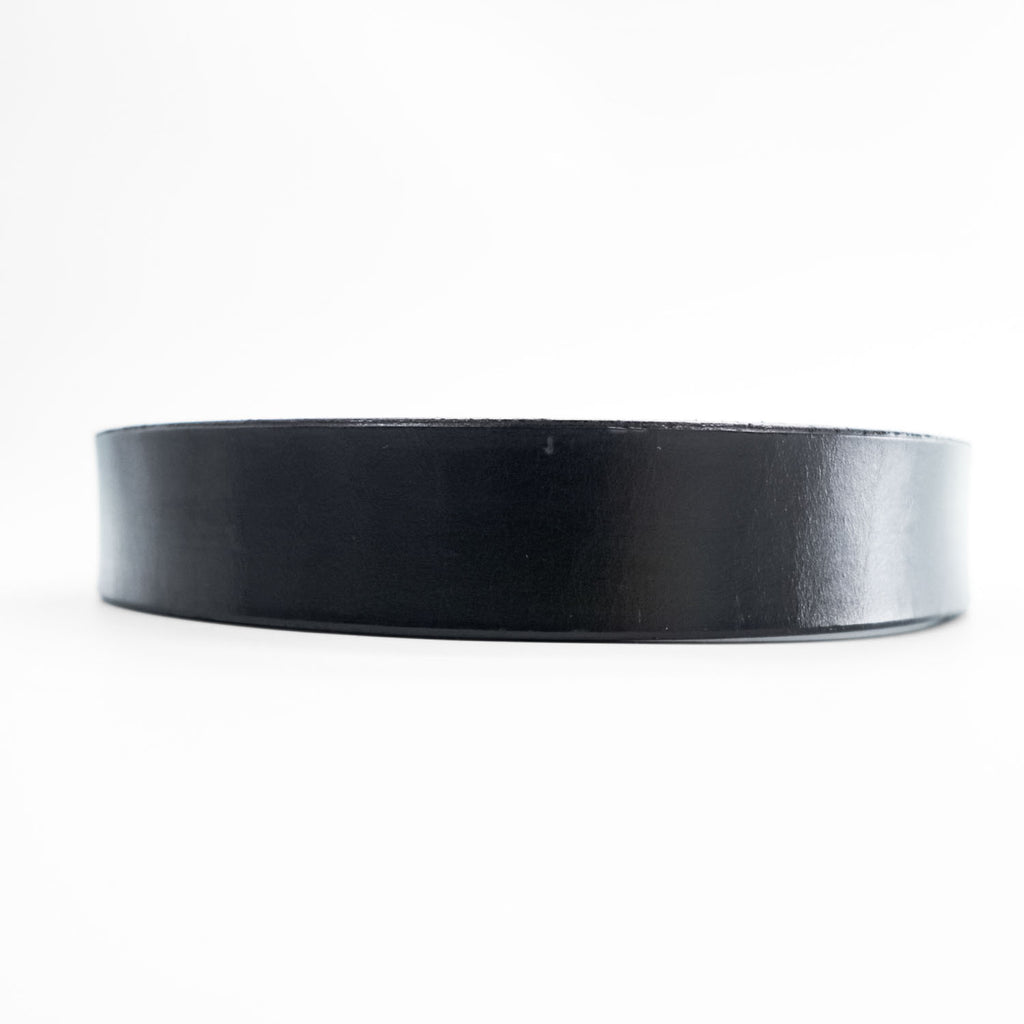 Hardy & Cleverley Numbered Leather Belt Black Brass Buckle Made in England 34