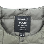 GRAMICCI × TAION インナーダウンベスト L グリーン スナップボタン G3FU-J100-TG