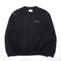 agnes b. pour ADAM ET ROPÉ Logo Embroidered Cotton Sweatshirt Black Size S Made in Japan