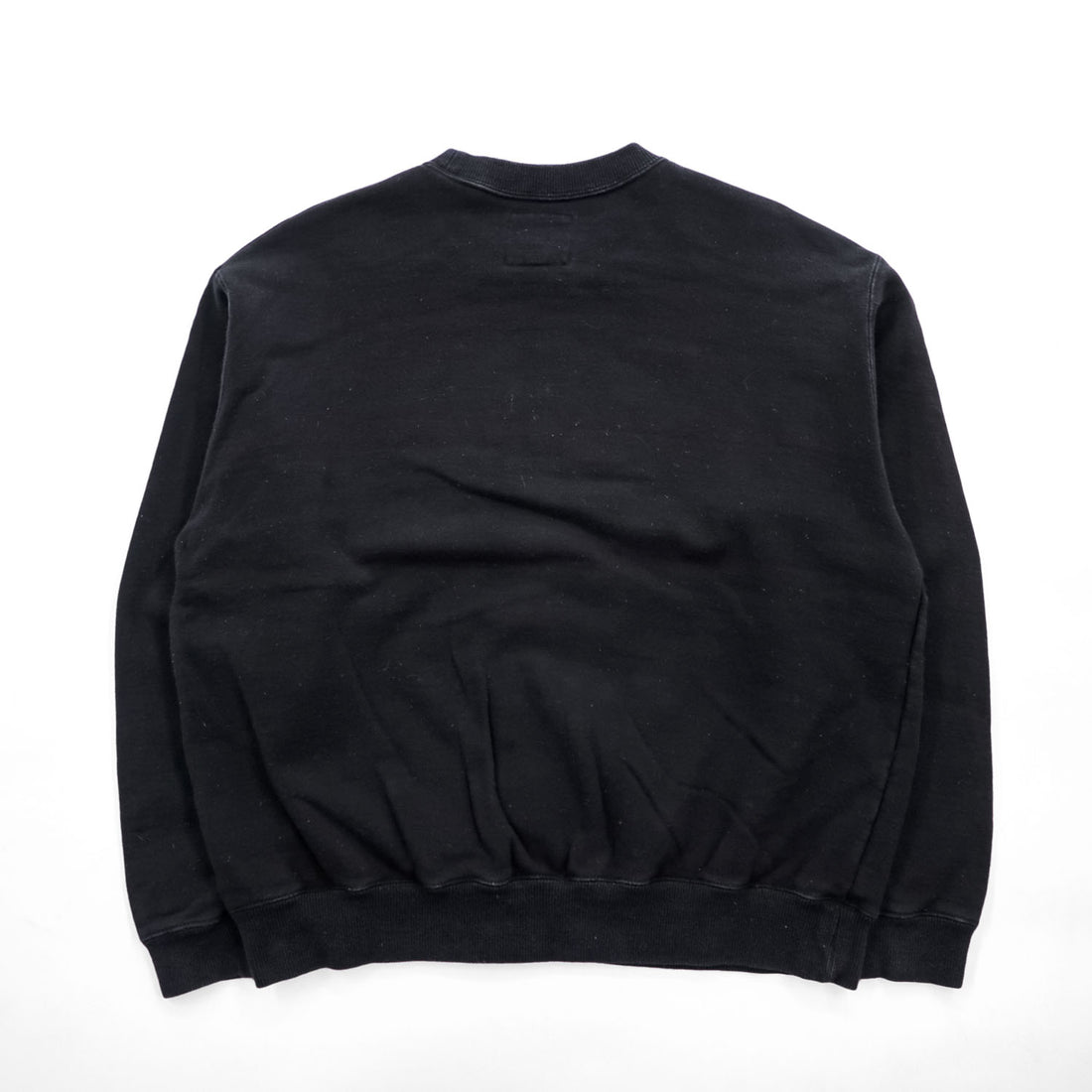 agnes b. pour ADAM ET ROPÉ Logo Embroidered Cotton Sweatshirt Black Size S Made in Japan