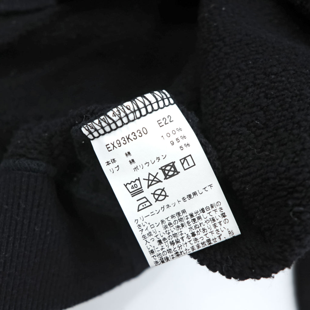 agnes b. pour ADAM ET ROPÉ Logo Embroidered Cotton Sweatshirt Black Size S Made in Japan