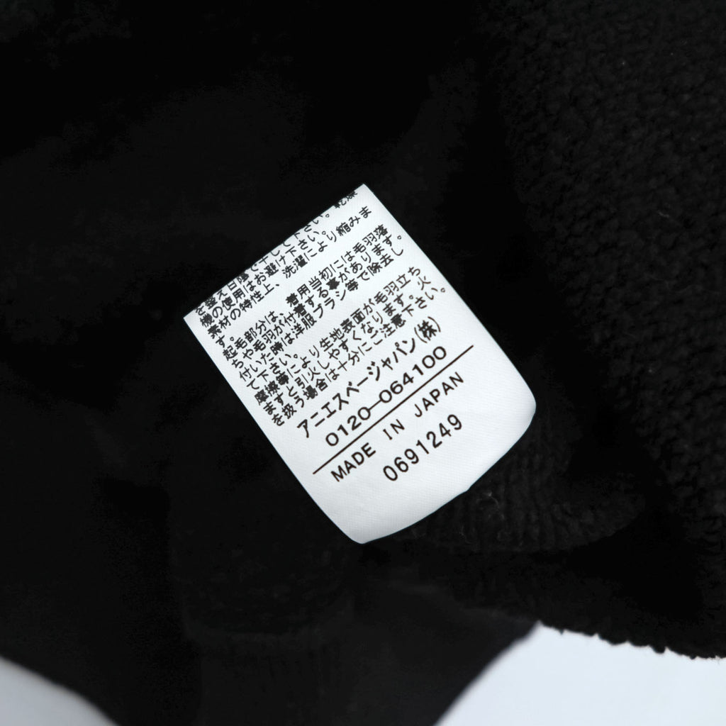 agnes b. pour ADAM ET ROPÉ Logo Embroidered Cotton Sweatshirt Black Size S Made in Japan