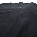 agnes b. pour ADAM ET ROPÉ Logo Embroidered Cotton Sweatshirt Black Size S Made in Japan