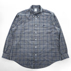 Brooks Brothers Regent Gray Windowpane Button-Down Long Sleeve Shirt XL