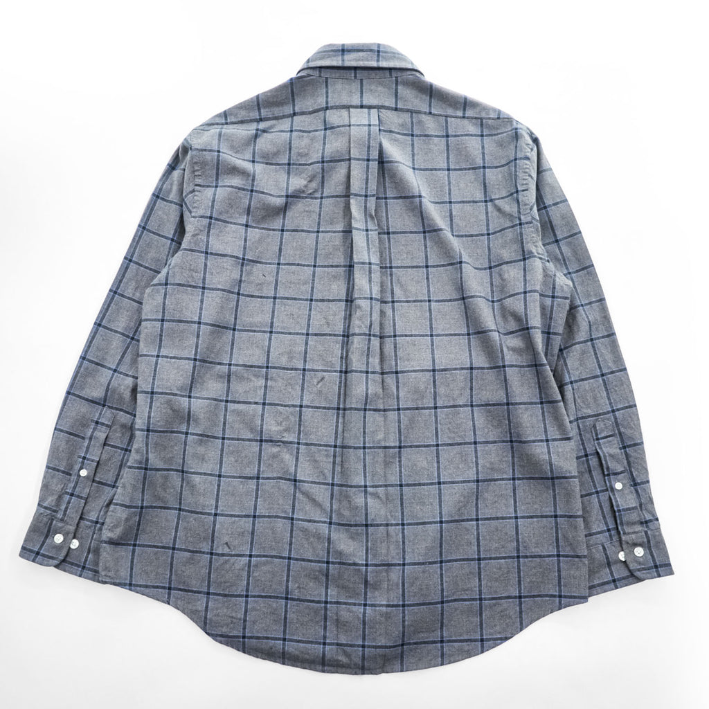 Brooks Brothers Regent Gray Windowpane Button-Down Long Sleeve Shirt XL