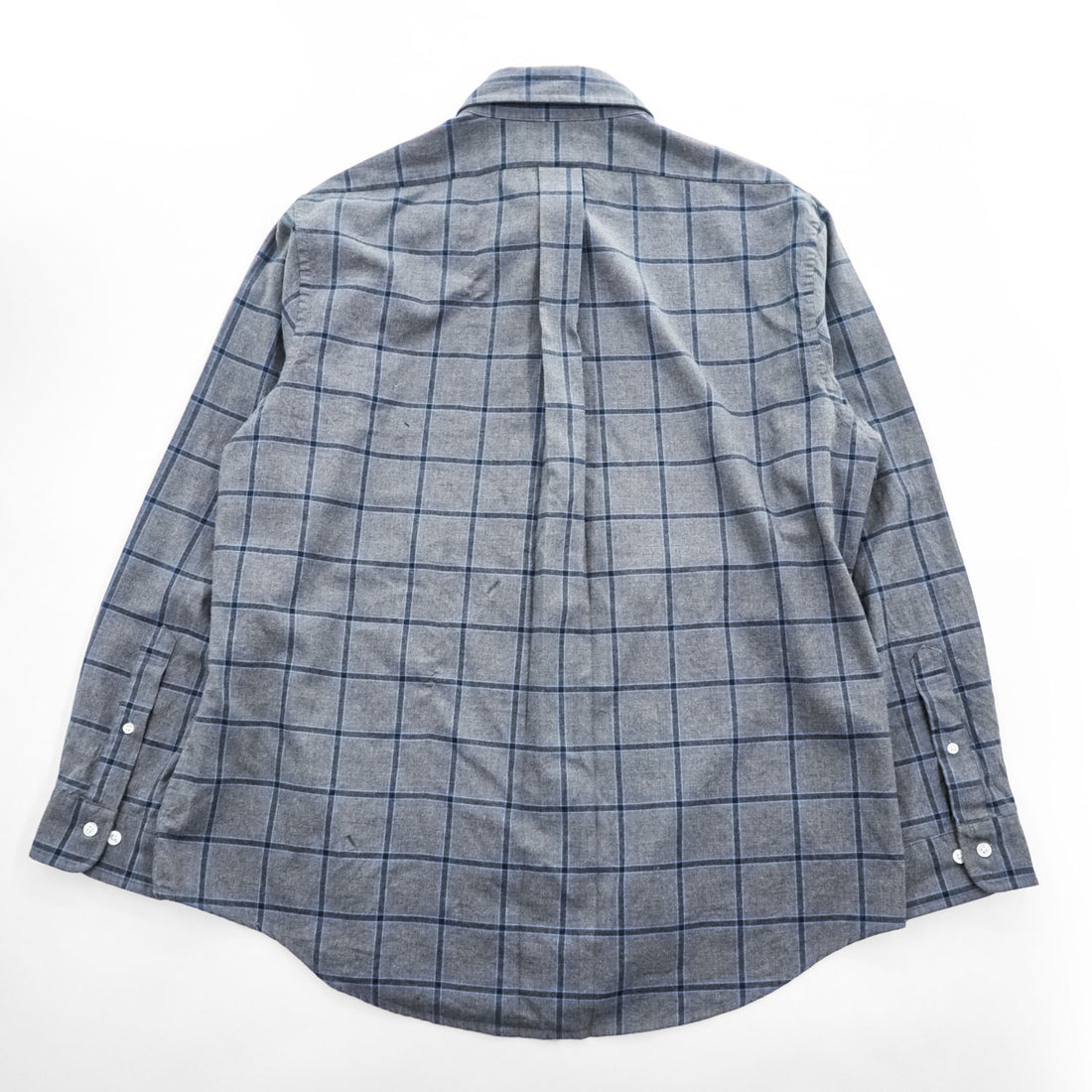 Brooks Brothers Regent Gray Windowpane Button-Down Long Sleeve Shirt XL