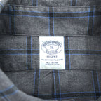 Brooks Brothers Regent Gray Windowpane Button-Down Long Sleeve Shirt XL