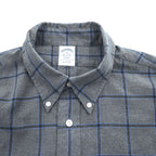 Brooks Brothers Regent Gray Windowpane Button-Down Long Sleeve Shirt XL