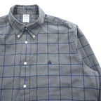 Brooks Brothers Regent Gray Windowpane Button-Down Long Sleeve Shirt XL