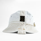 KAPITAL EK-989 Chino Radio Hat White Cotton Navy Sailor Bucket Hat Made in Japan