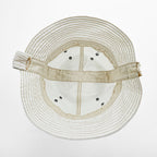 KAPITAL EK-989 Chino Radio Hat White Cotton Navy Sailor Bucket Hat Made in Japan