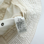 KAPITAL EK-989 Chino Radio Hat White Cotton Navy Sailor Bucket Hat Made in Japan