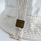 KAPITAL EK-989 Chino Radio Hat White Cotton Navy Sailor Bucket Hat Made in Japan