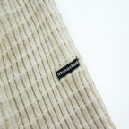 MANASTASH 7113113 Ivory Waffle Knit Kangaroo Pocket Crewneck Sweatshirt Men's L SNUGGLE SNUG THERMAL 21