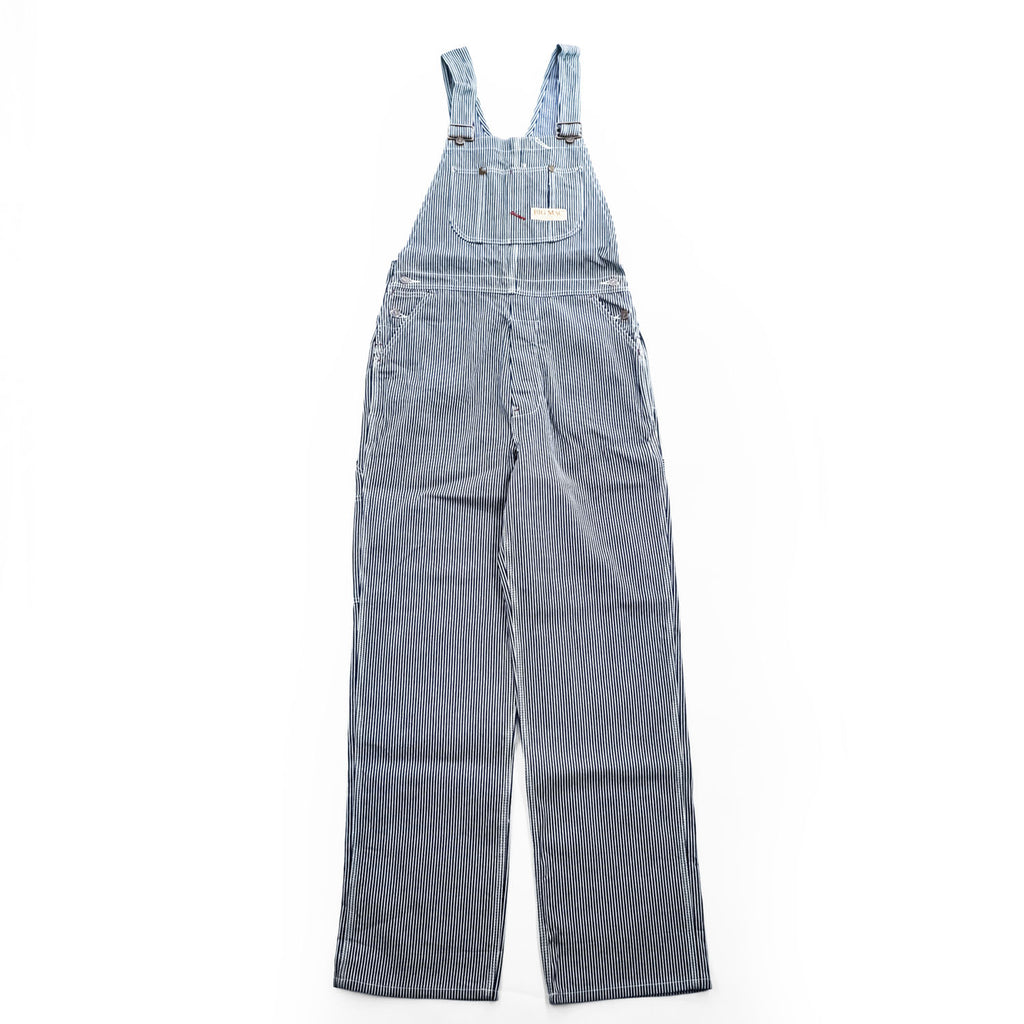 BIG MAC Hickory Stripe Cotton Bib Overalls W36 L34