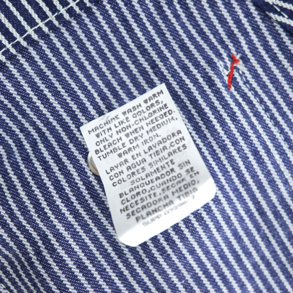 BIG MAC Hickory Stripe Cotton Bib Overalls W36 L34