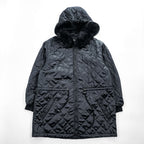 KETTY Black 3-Way Hooded Parka Coat Quilted Zip-Out Liner Faux Fur Women's M