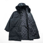 KETTY Black 3-Way Hooded Parka Coat Quilted Zip-Out Liner Faux Fur Women's M