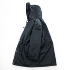 KETTY Black 3-Way Hooded Parka Coat Quilted Zip-Out Liner Faux Fur Women's M