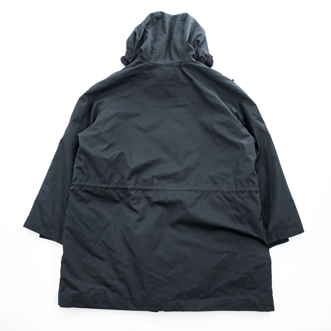 KETTY Black 3-Way Hooded Parka Coat Quilted Zip-Out Liner Faux Fur Women's M
