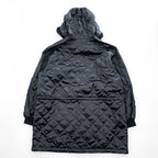 KETTY Black 3-Way Hooded Parka Coat Quilted Zip-Out Liner Faux Fur Women's M