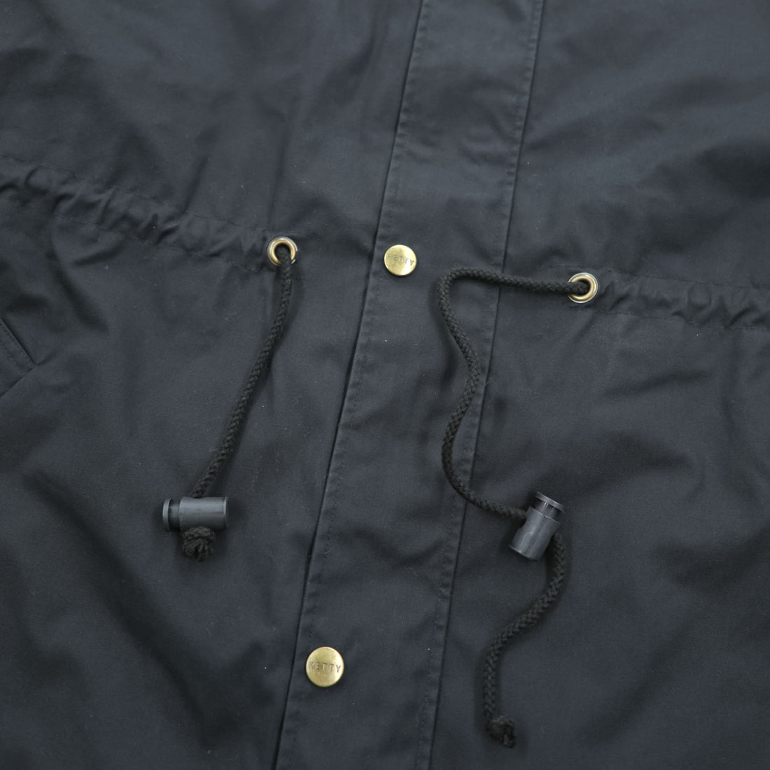 KETTY Black 3-Way Hooded Parka Coat Quilted Zip-Out Liner Faux Fur Women's M