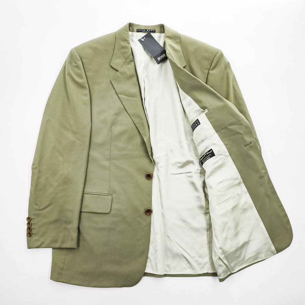 Hugo Boss × BARNEYS NEWYORK Cerruti 1881 Wool 2 Button Blazer Olive 40R Made in USA