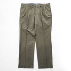 LAUREN RALPH LAUREN スラックス パンツ L ストレッチ 2タック プリーツ ダブルカフス HIGH PERFOMANCE WOOL