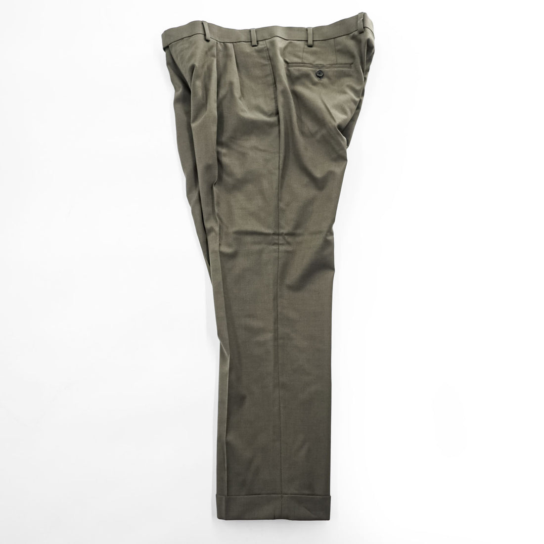 LAUREN RALPH LAUREN スラックス パンツ L ストレッチ 2タック プリーツ ダブルカフス HIGH PERFOMANCE WOOL