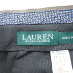 LAUREN RALPH LAUREN スラックス パンツ L ストレッチ 2タック プリーツ ダブルカフス HIGH PERFOMANCE WOOL