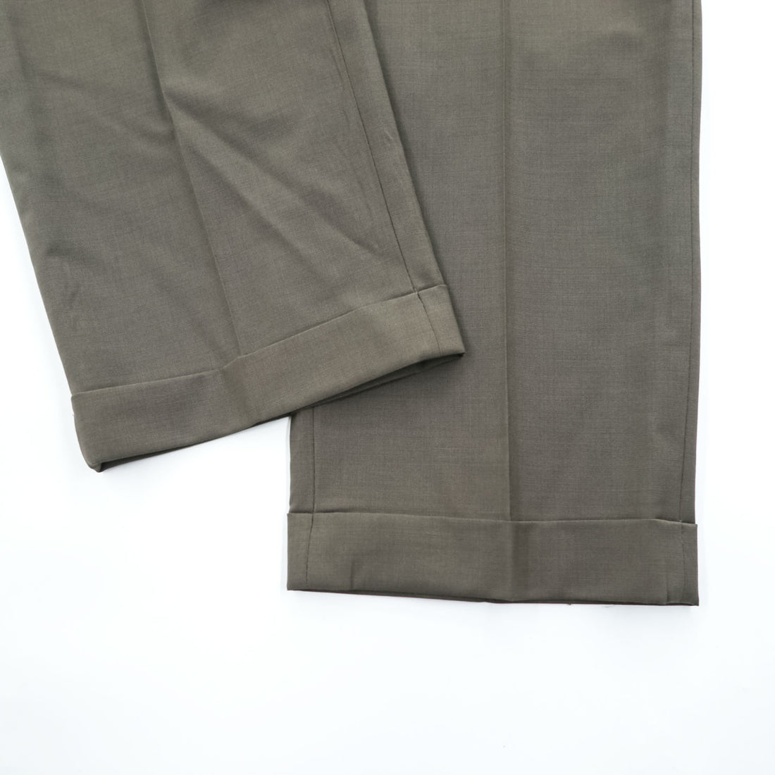 LAUREN RALPH LAUREN スラックス パンツ L ストレッチ 2タック プリーツ ダブルカフス HIGH PERFOMANCE WOOL