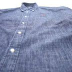 Ralph Lauren 90年代 ヴィンテージ BLAIRE 長袖 デニムシャツ XL スモールポニー ロゴ 刺繍