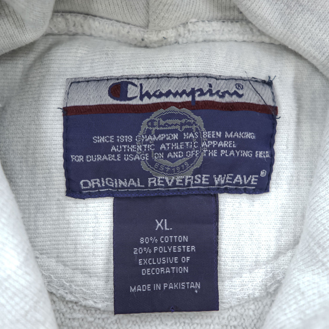 Champion 00年代 リバースウィーブ REVERSE WEAVE プルオーバー パーカー XL グレー アーチロゴ MARQUETE カンガルーポケット