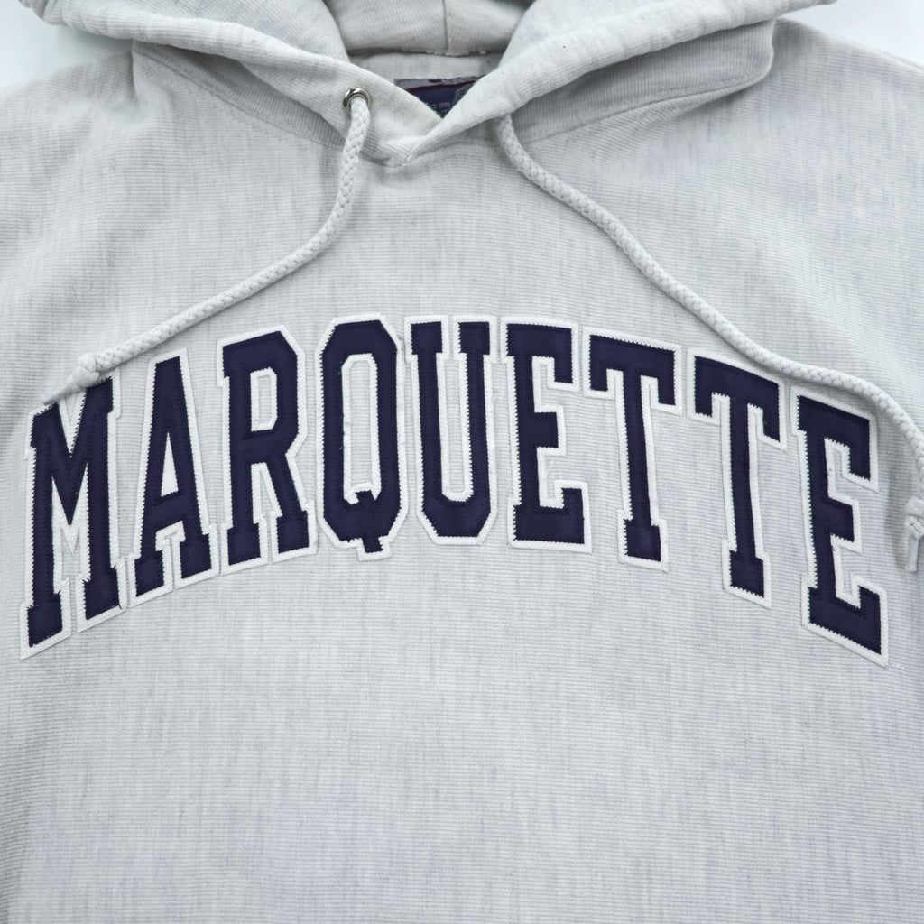 Champion 00年代 リバースウィーブ REVERSE WEAVE プルオーバー パーカー XL グレー アーチロゴ MARQUETE カンガルーポケット