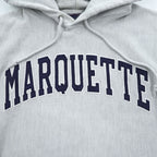 Champion 00年代 リバースウィーブ REVERSE WEAVE プルオーバー パーカー XL グレー アーチロゴ MARQUETE カンガルーポケット