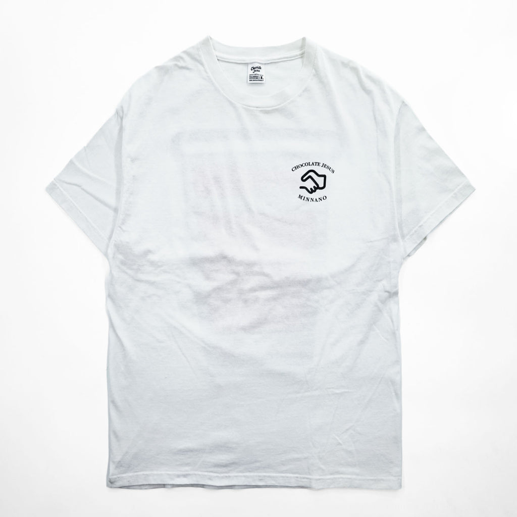 Chocolate Jesus x MIN-NANO Graphic T-Shirt White Size L Made in Japan