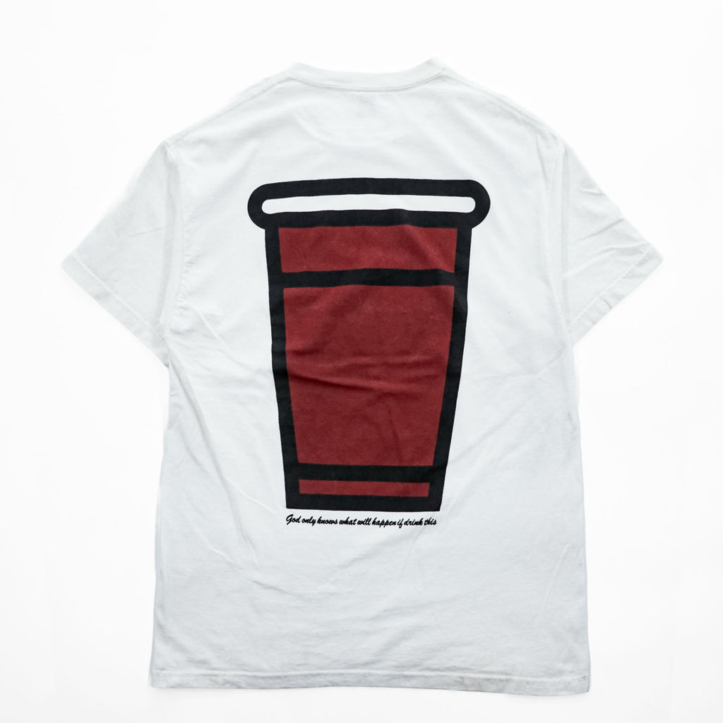 Chocolate Jesus x MIN-NANO Graphic T-Shirt White Size L Made in Japan