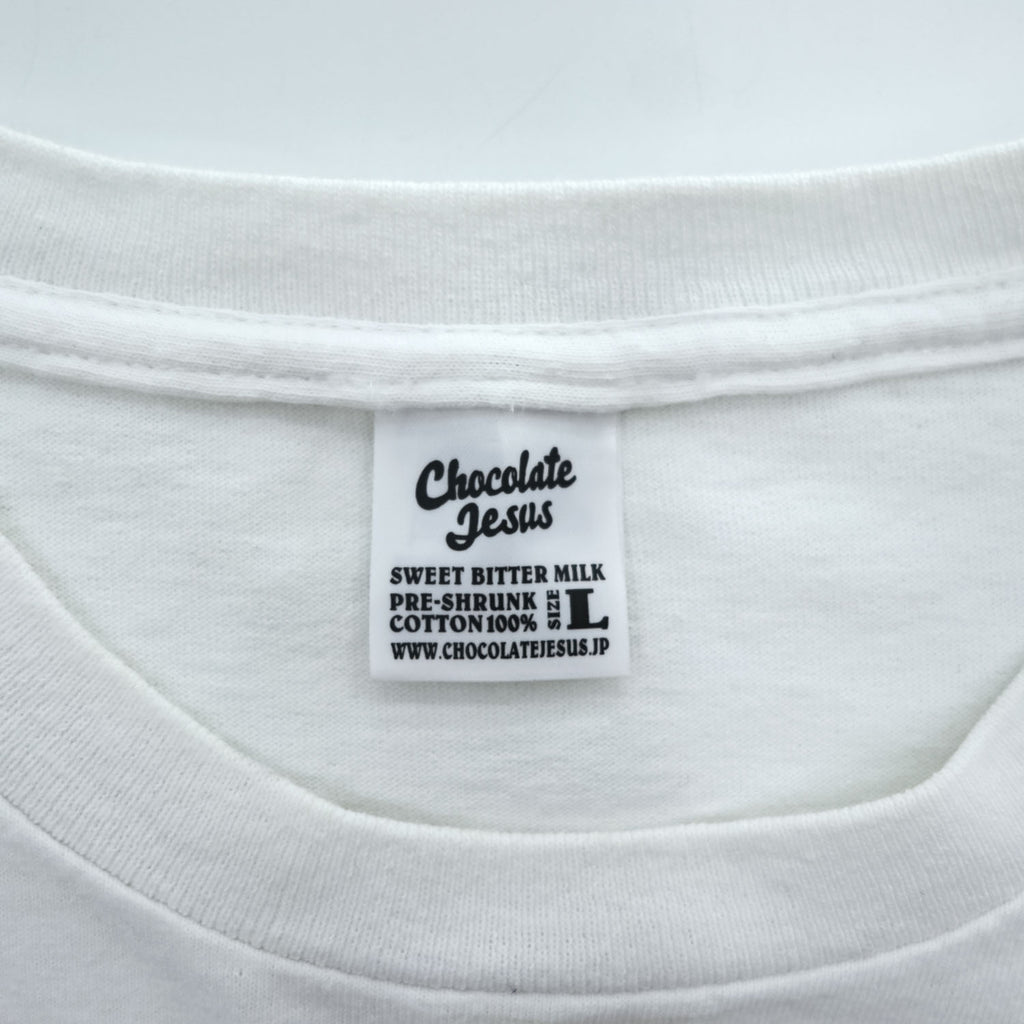 Chocolate Jesus x MIN-NANO Graphic T-Shirt White Size L Made in Japan