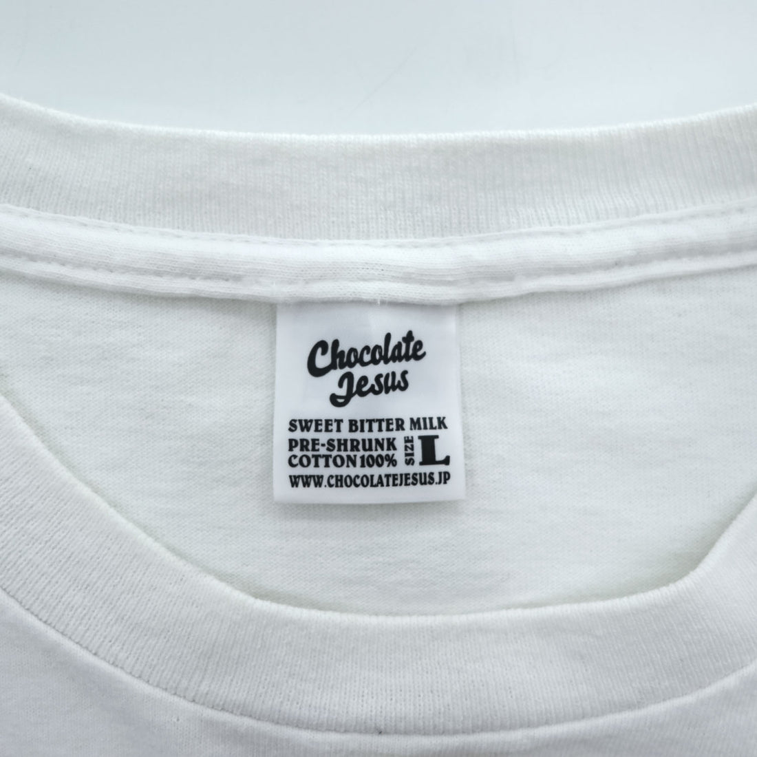 Chocolate Jesus x MIN-NANO Graphic T-Shirt White Size L Made in Japan