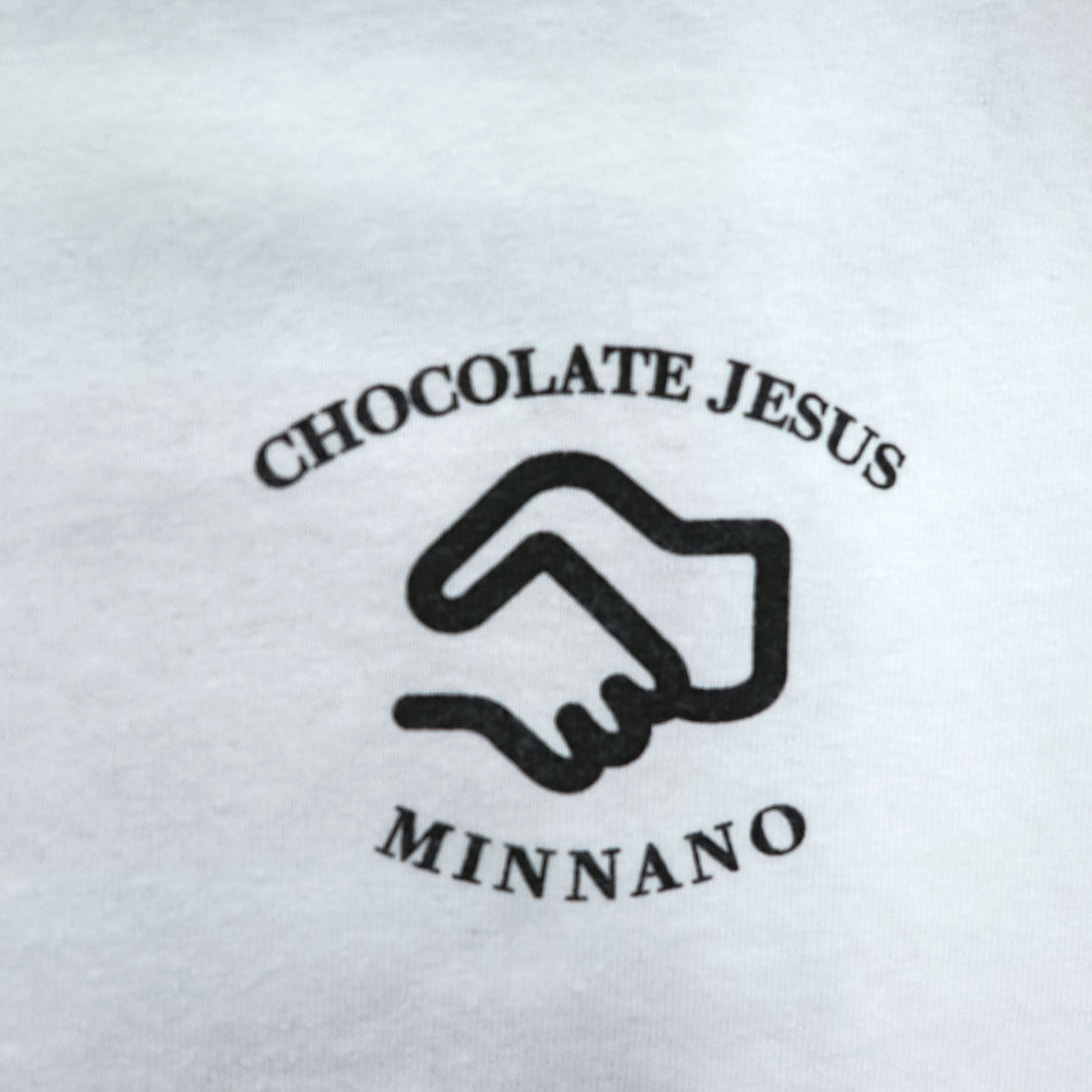 Chocolate Jesus x MIN-NANO Graphic T-Shirt White Size L Made in Japan