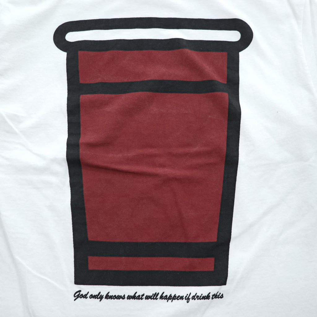 Chocolate Jesus x MIN-NANO Graphic T-Shirt White Size L Made in Japan