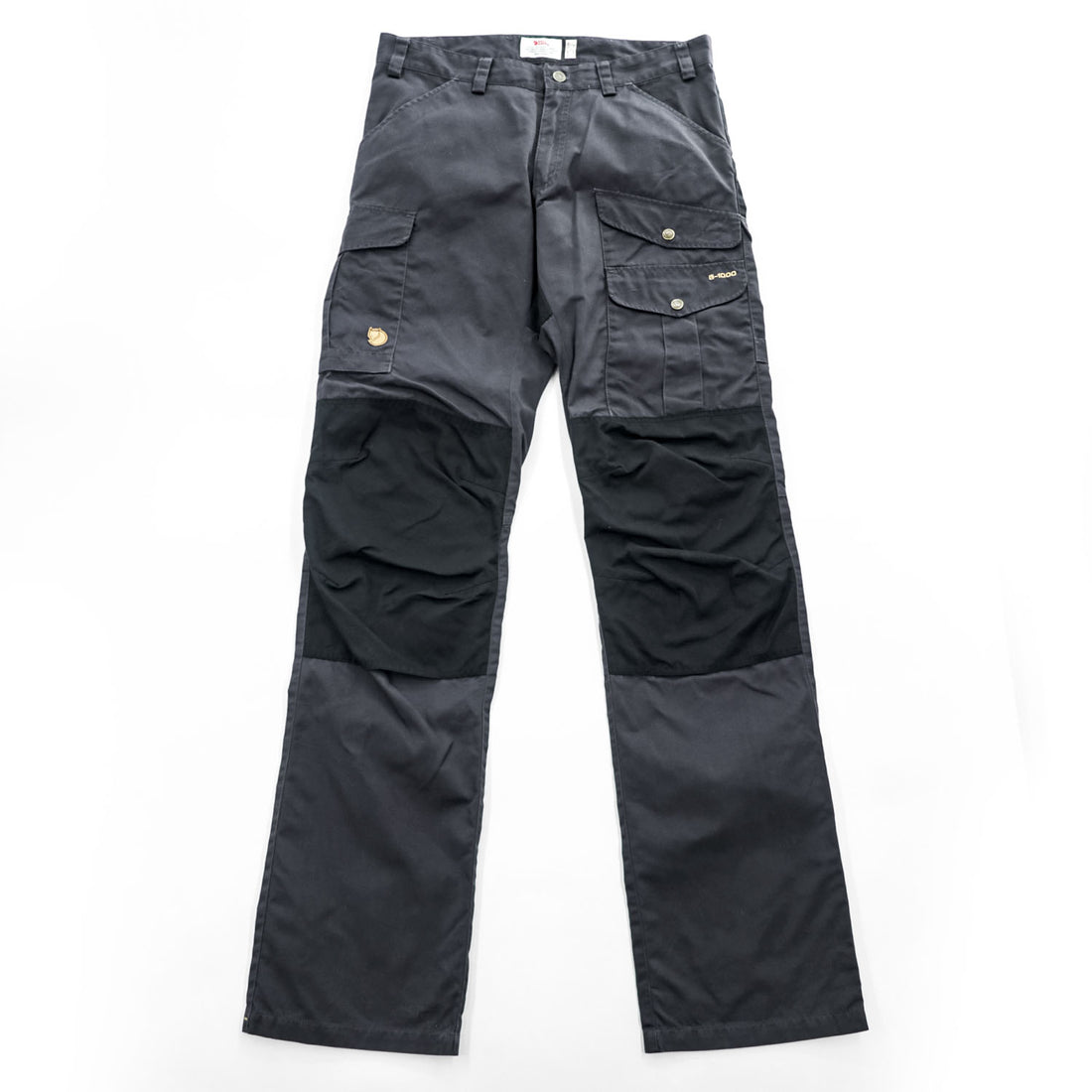 FJALL RAVEN Barents Pro Trousers G-1000 Outdoor Cargo Double Knee M Black, Gray 81761