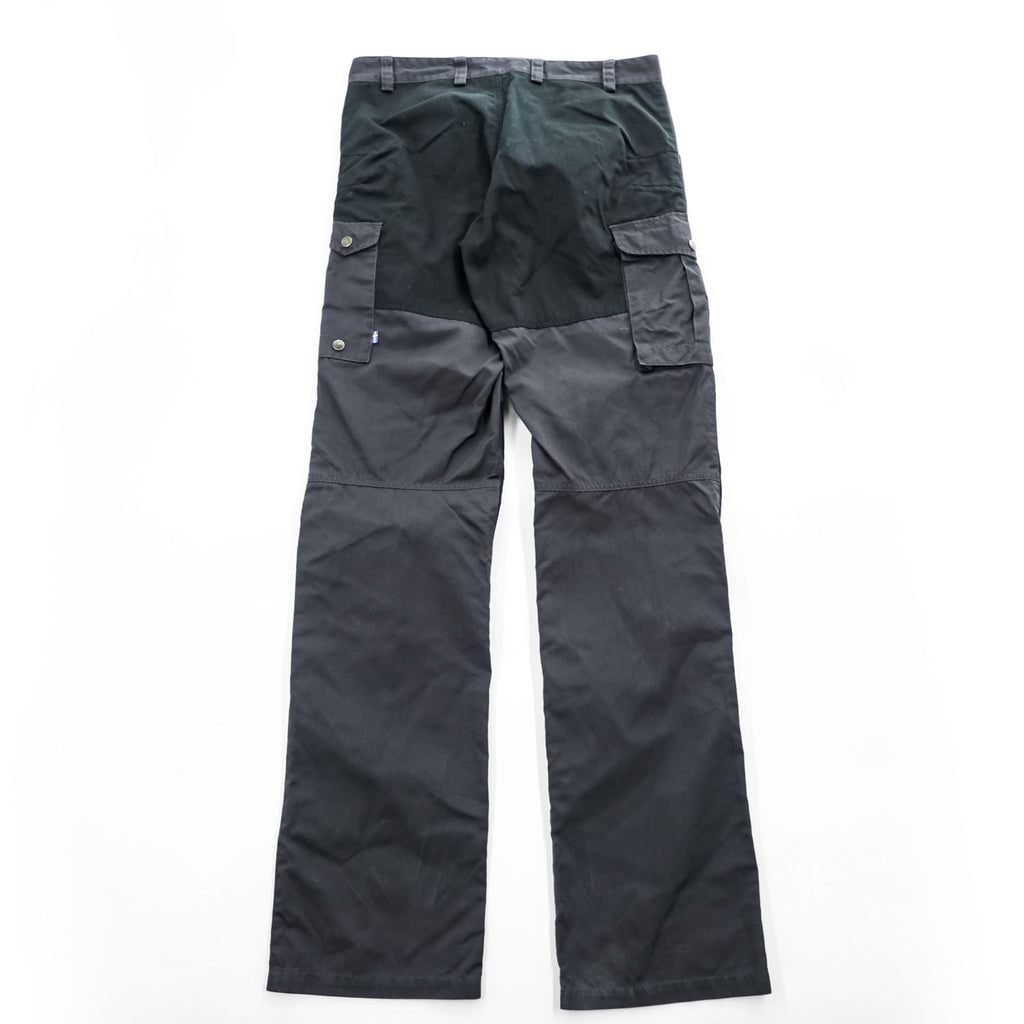 FJALL RAVEN Barents Pro Trousers G-1000 Outdoor Cargo Double Knee M Black, Gray 81761