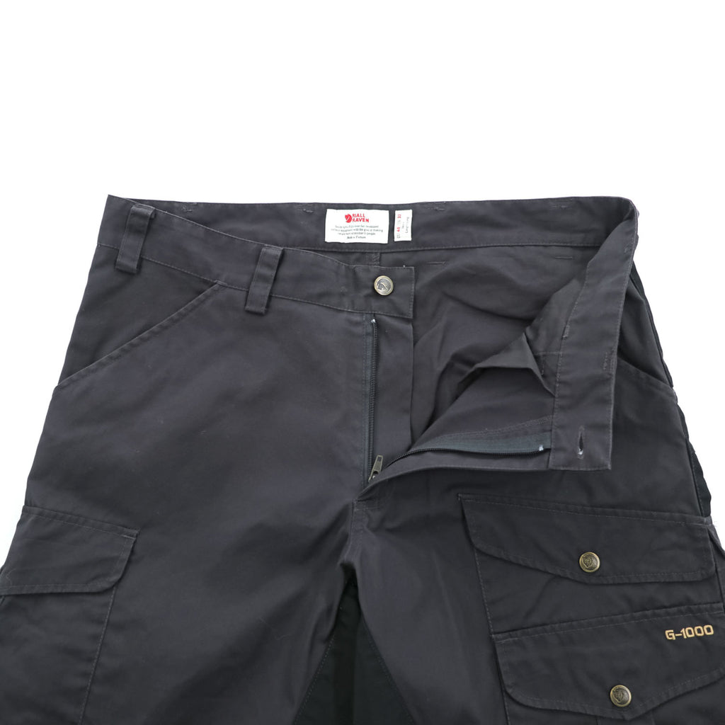 FJALL RAVEN Barents Pro Trousers G-1000 Outdoor Cargo Double Knee M Black, Gray 81761