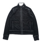KAVU Black Full-Zip Fleece Jacket Size M L/S FZ Fleece Throwshirt