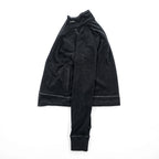 KAVU Black Full-Zip Fleece Jacket Size M L/S FZ Fleece Throwshirt