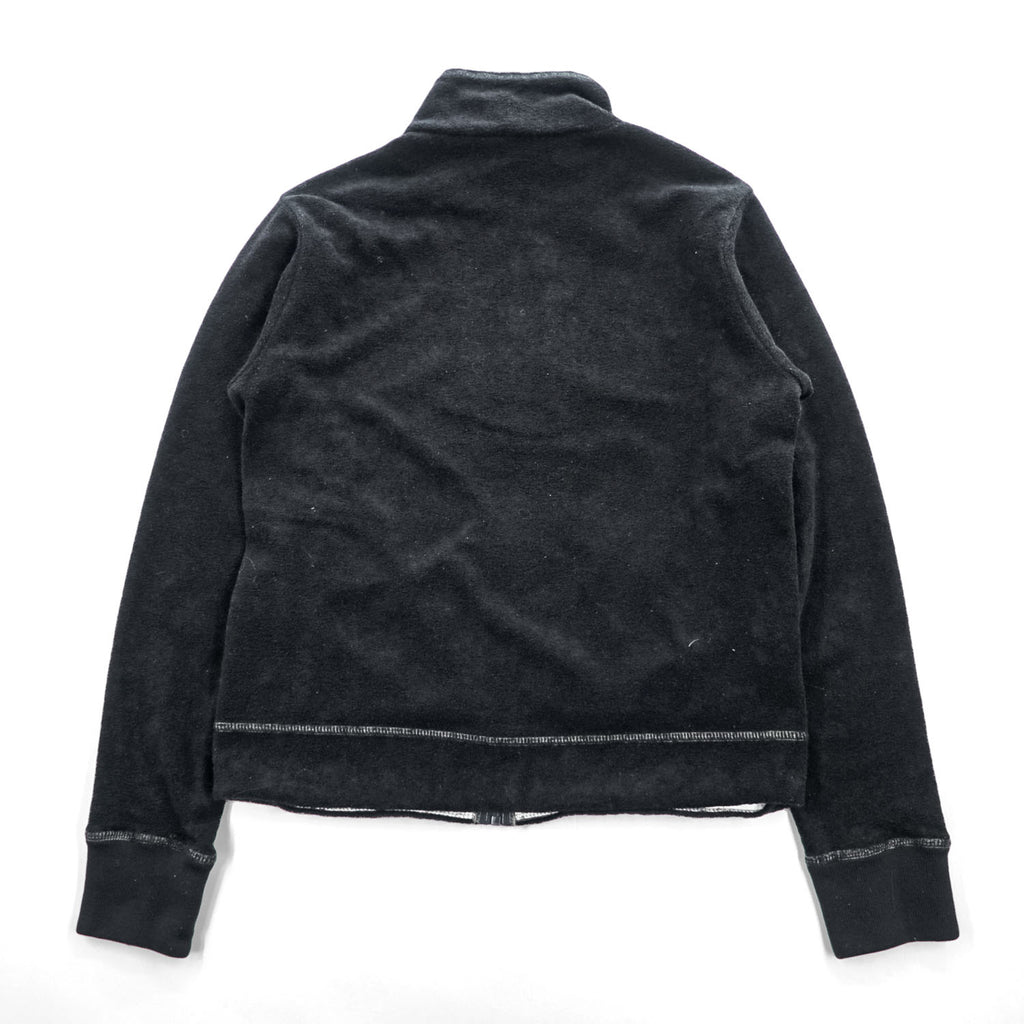 KAVU Black Full-Zip Fleece Jacket Size M L/S FZ Fleece Throwshirt